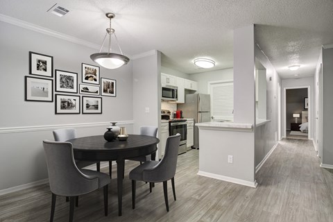 Forest Glen apartments in Austell, GA photo of dining room and kitchen